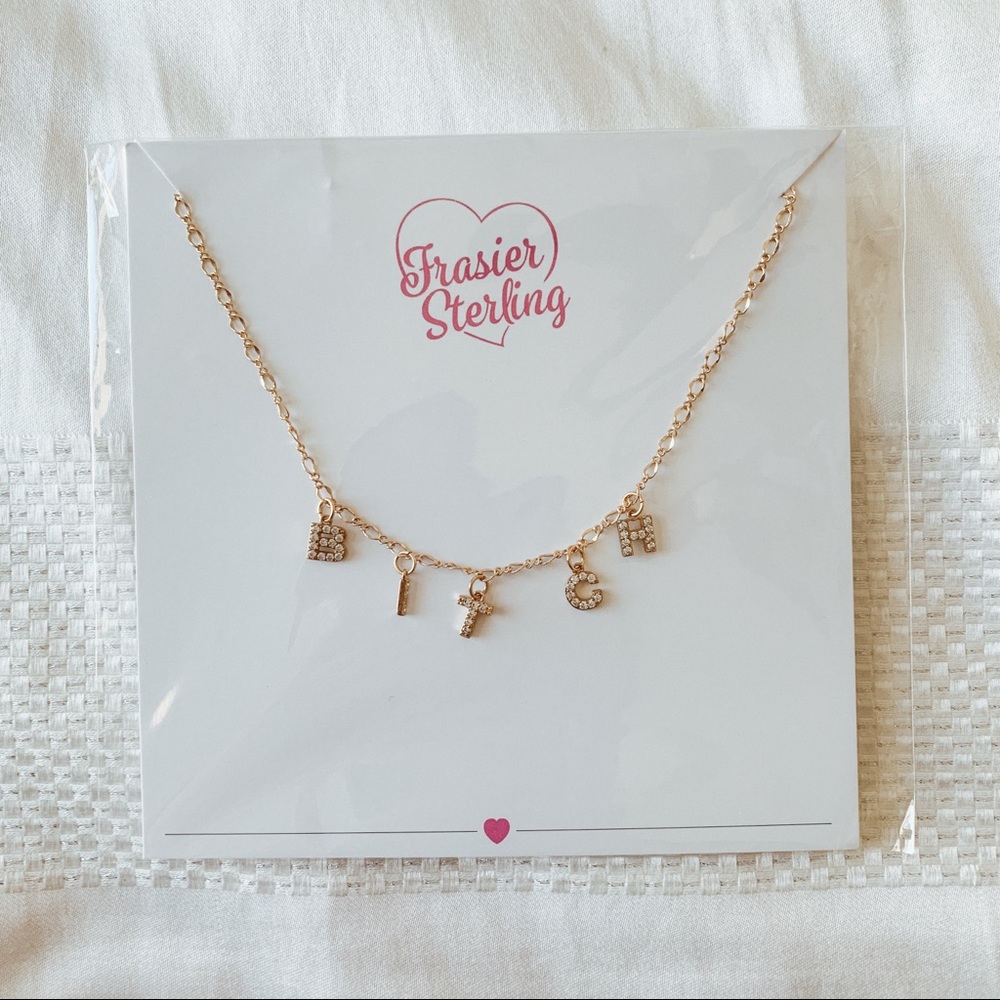 CZ & 14k Gold Charm Necklace - Fraiser Sterling